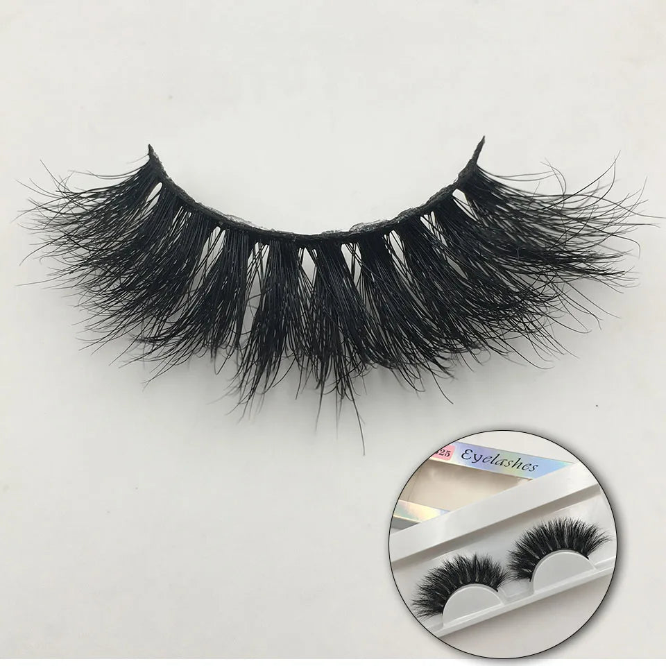 RED SIREN Fluffy Mink Lashes Short Messy Wispy Natural Eyelashes 10mm-18mm Hamdmade Real 3D Mink Eyelashes Makeup False Lashes