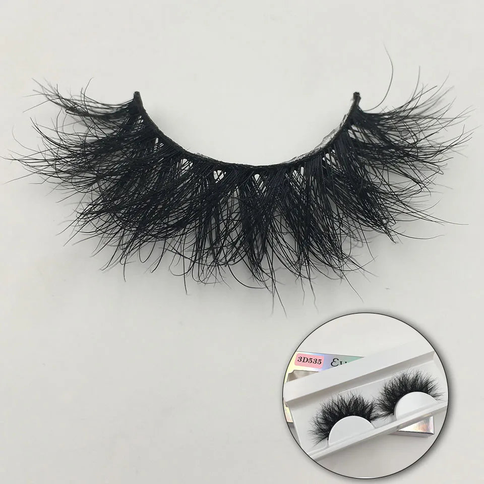 RED SIREN Fluffy Mink Lashes Short Messy Wispy Natural Eyelashes 10mm-18mm Hamdmade Real 3D Mink Eyelashes Makeup False Lashes