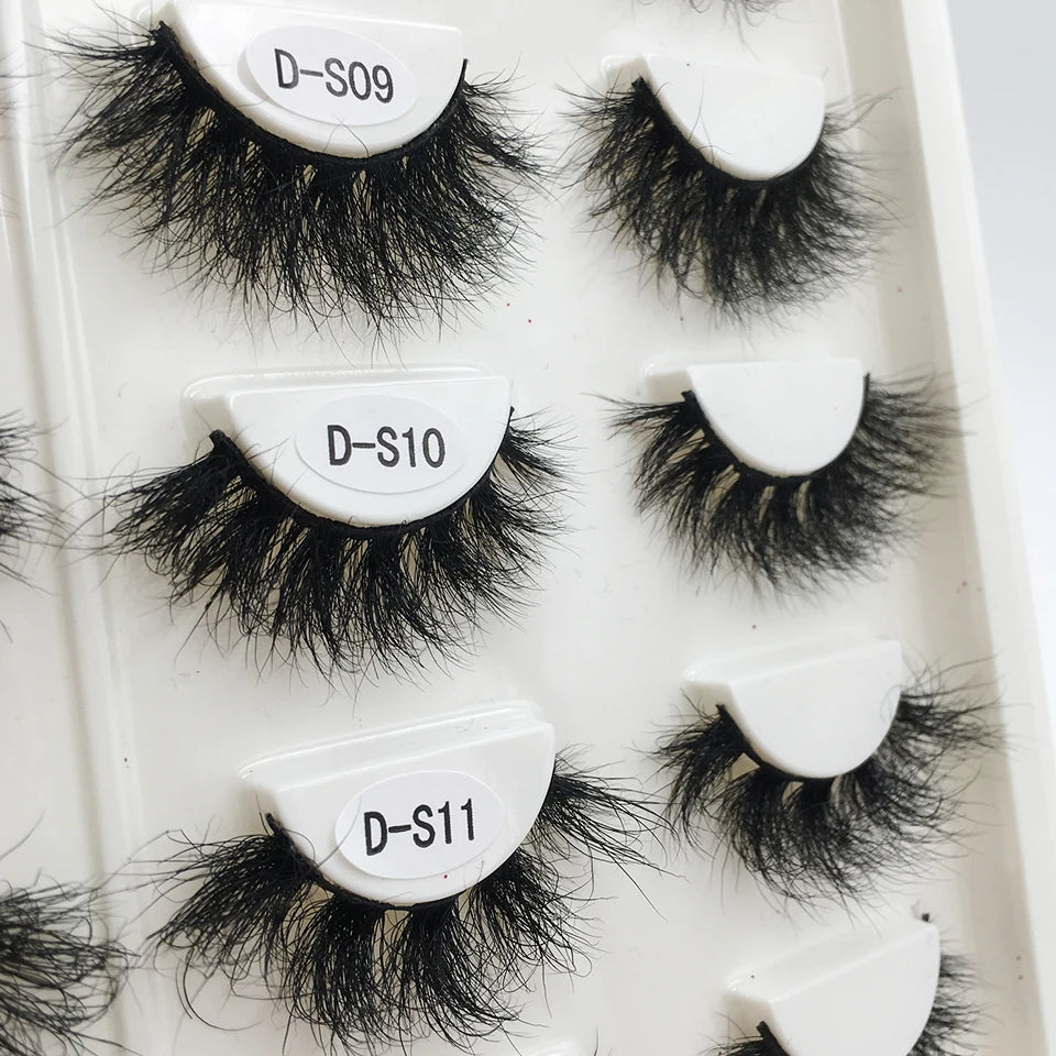 RED SIREN Mink Lashes 3D Mink Eyelashes 100% Cruelty free Lashes Handmade Reusable Fluffy Natural Eyelashes False Lashes Makeup