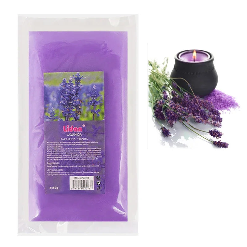 450g Paraffin Wax for Hands & Feet Spa Soft Wax for Wax Warmer Machine, Moisturizing Spa Treatment Deep Nourishing Skin Care