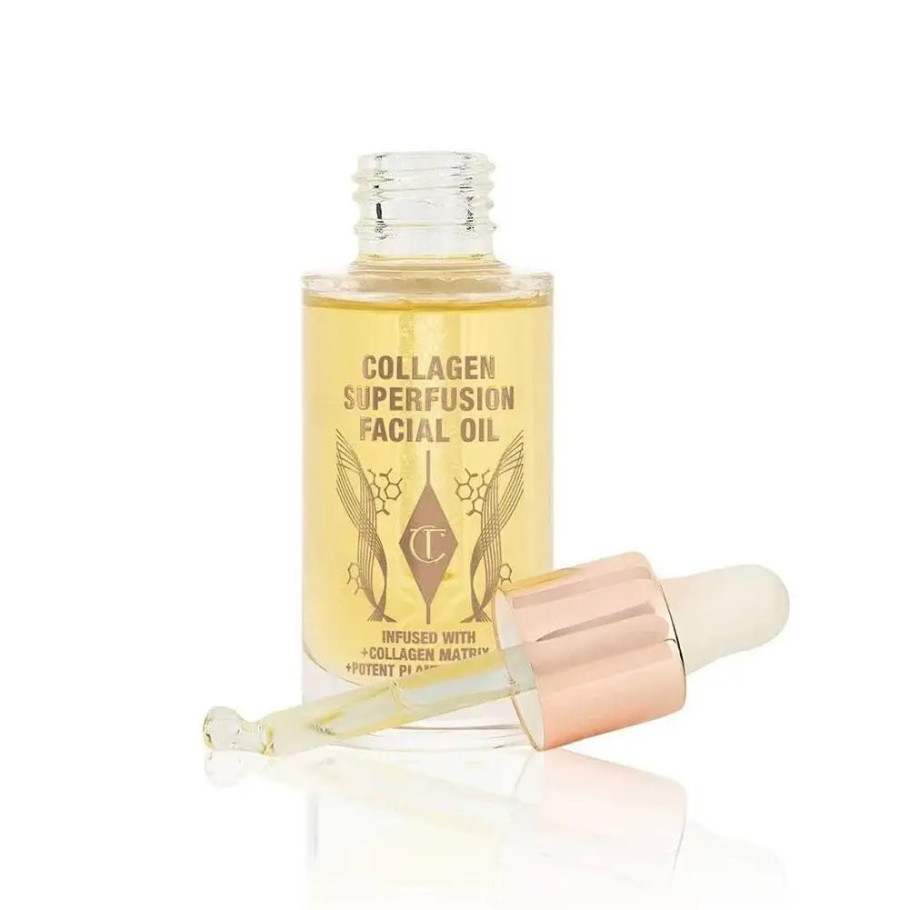 Charlotte Tilbury Collagen Essence Facial Care Essential Oil Deep Moisturizing Repairing Firming Brightening Light Easy Absorb