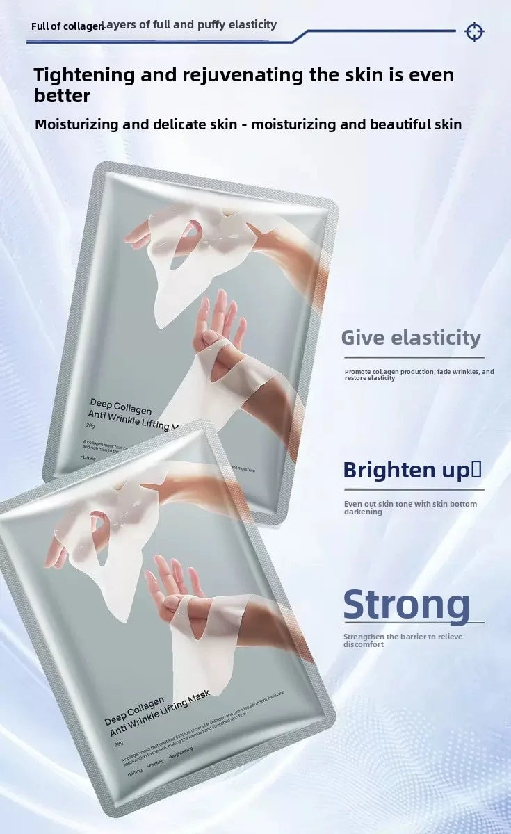 RUVIAA BEAUTY Deep Collagen Anti-Wrinkle Face Mask – Overnight Lifting, Firming & Moisturizing (5 Pack)