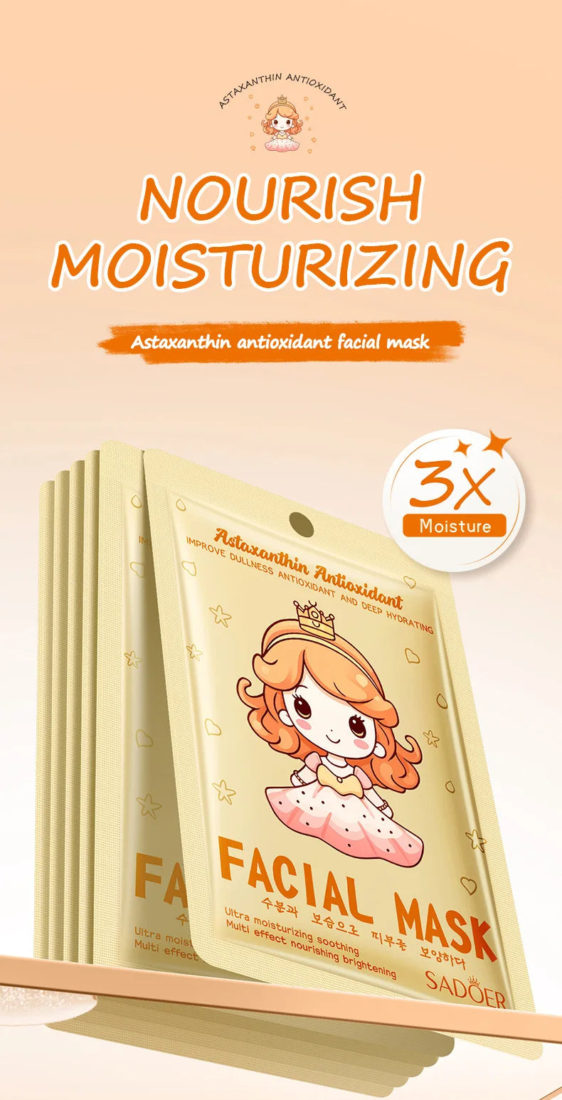 RUVIAA BEAUTY 10pcs Hyaluronic Acid Collagen Face Masks – Korean Skincare, Moisturizing & Hydrating