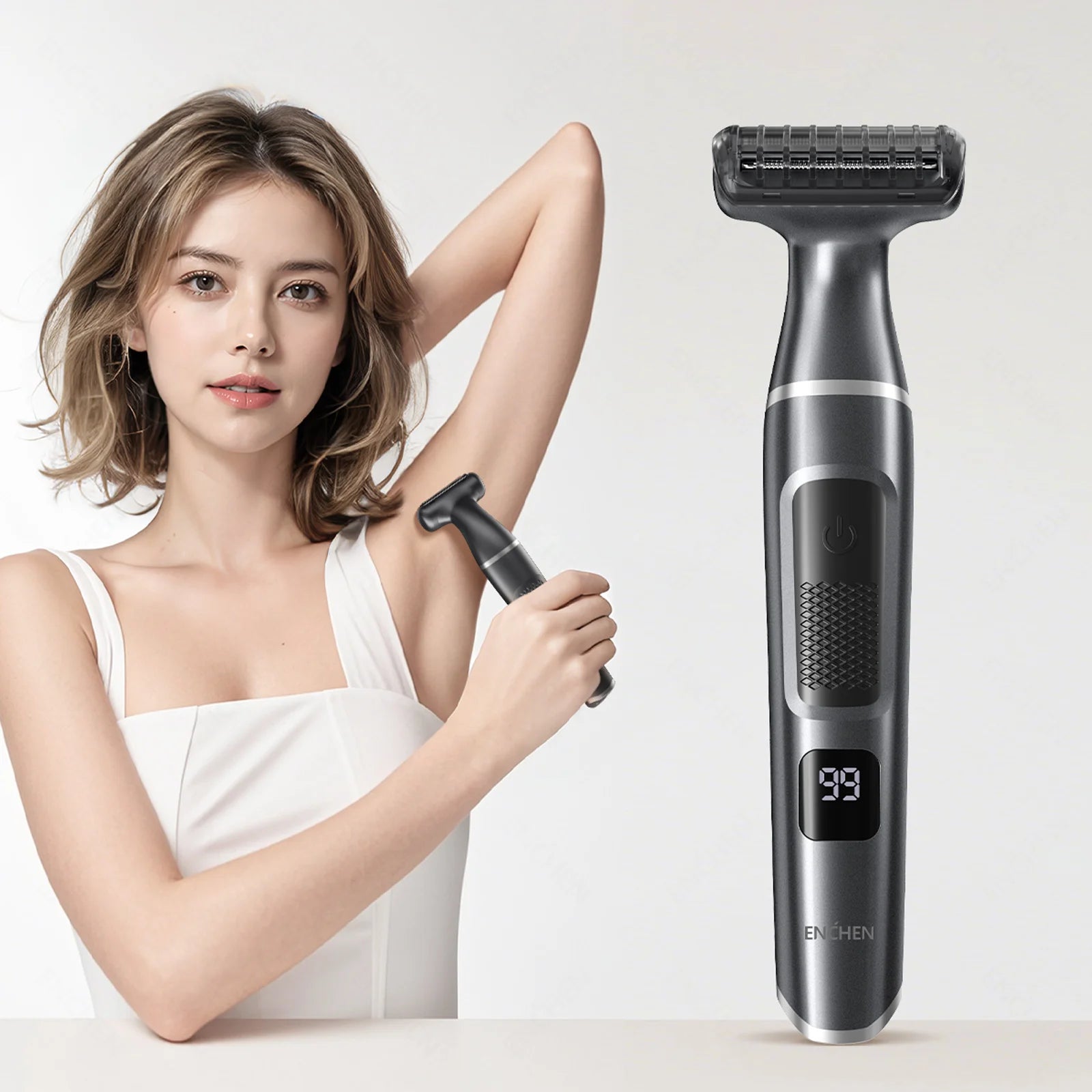 RUVIAA BEAUTY ENCHEN A1 Foil Shaver | Professional Cordless Body Trimmer