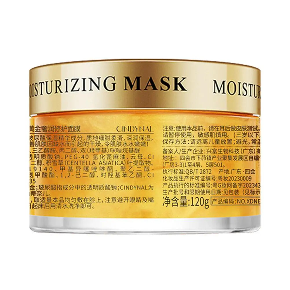 RUVIAA BEAUTY 120g 24K Gold Collagen Face Mask – Moisturizing, Firming & Nourishing Sleeping Cream
