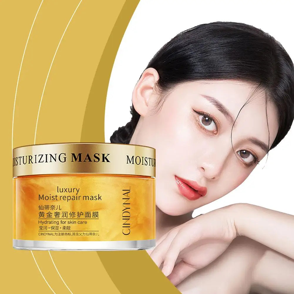 RUVIAA BEAUTY 120g 24K Gold Collagen Face Mask – Moisturizing, Firming & Nourishing Sleeping Cream