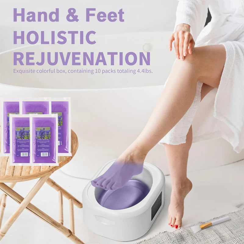 RUVIAA BEAUTY Premium Paraffin Wax (200g/450g) | Moisturizing Hand & Foot Spa Wax for Wax Heater Machines