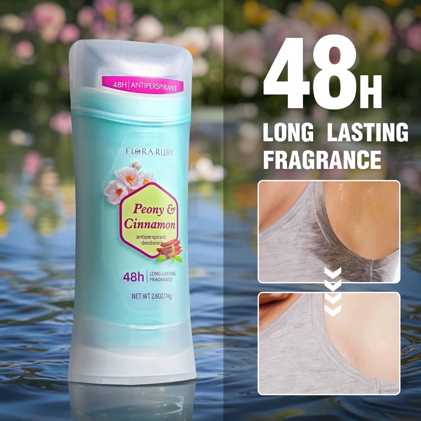 RUVIAA BEAUTY Men’s 70g Antiperspirant Stick | Long Lasting Odor Shield