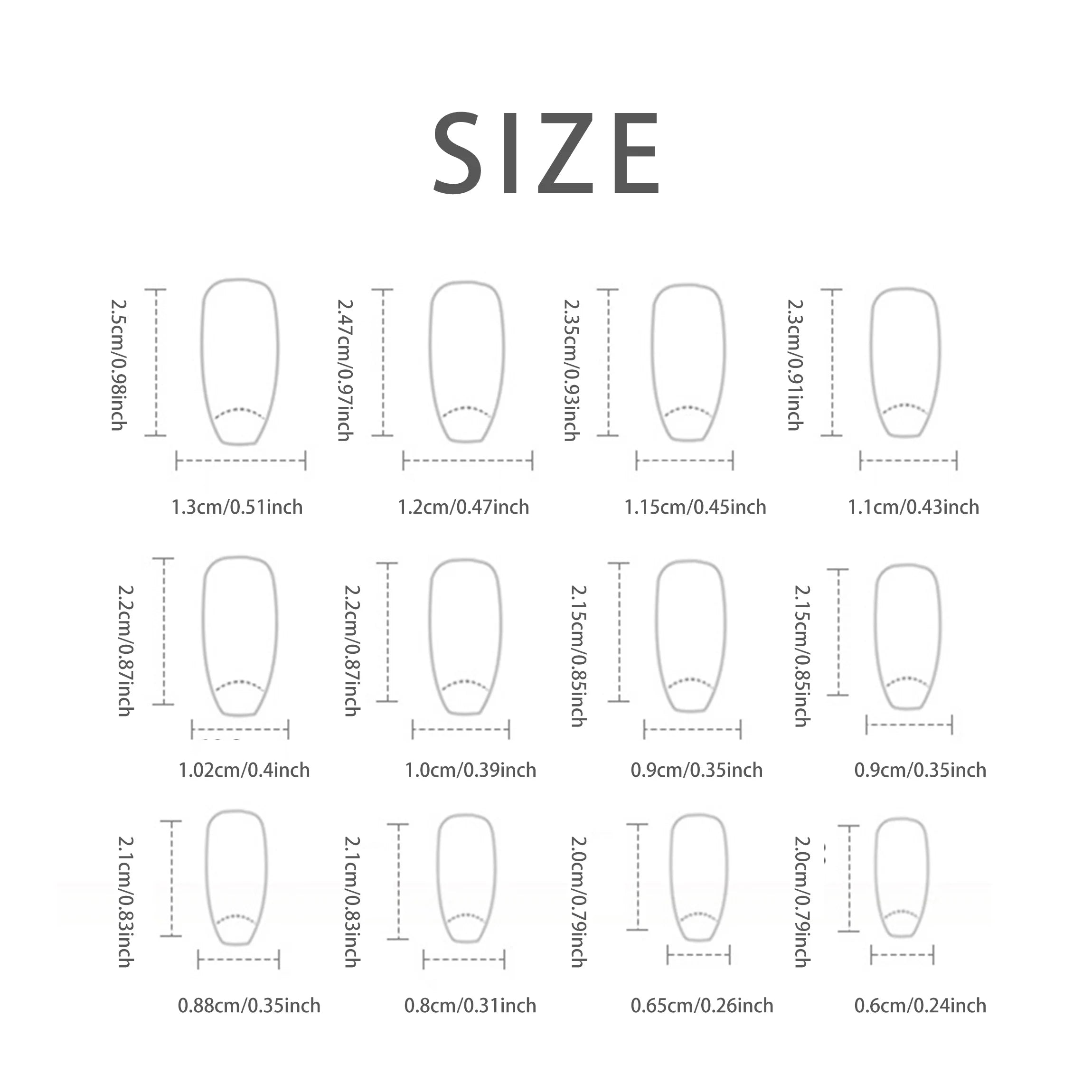 RUVIAA BEAUTY Long French Minimalist Moon Press-On Nails 24pcs