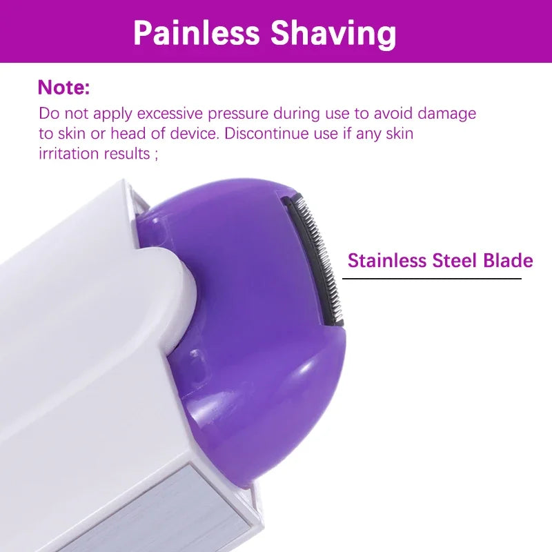 RUVIAA BEAUTY Painless Lady Shaver | Touch-Start Rechargeable Trimmer