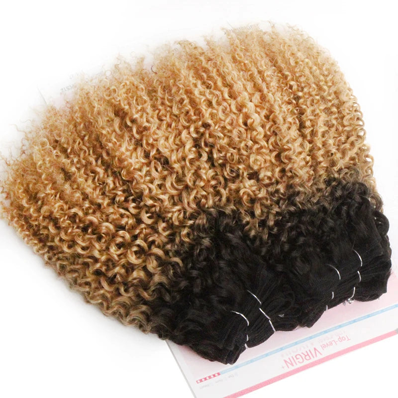 Curly 6 Bundles Deal Human Hair Bundles For Women Raw Indian Hair 100% Virgin Human Hair Weave Extension