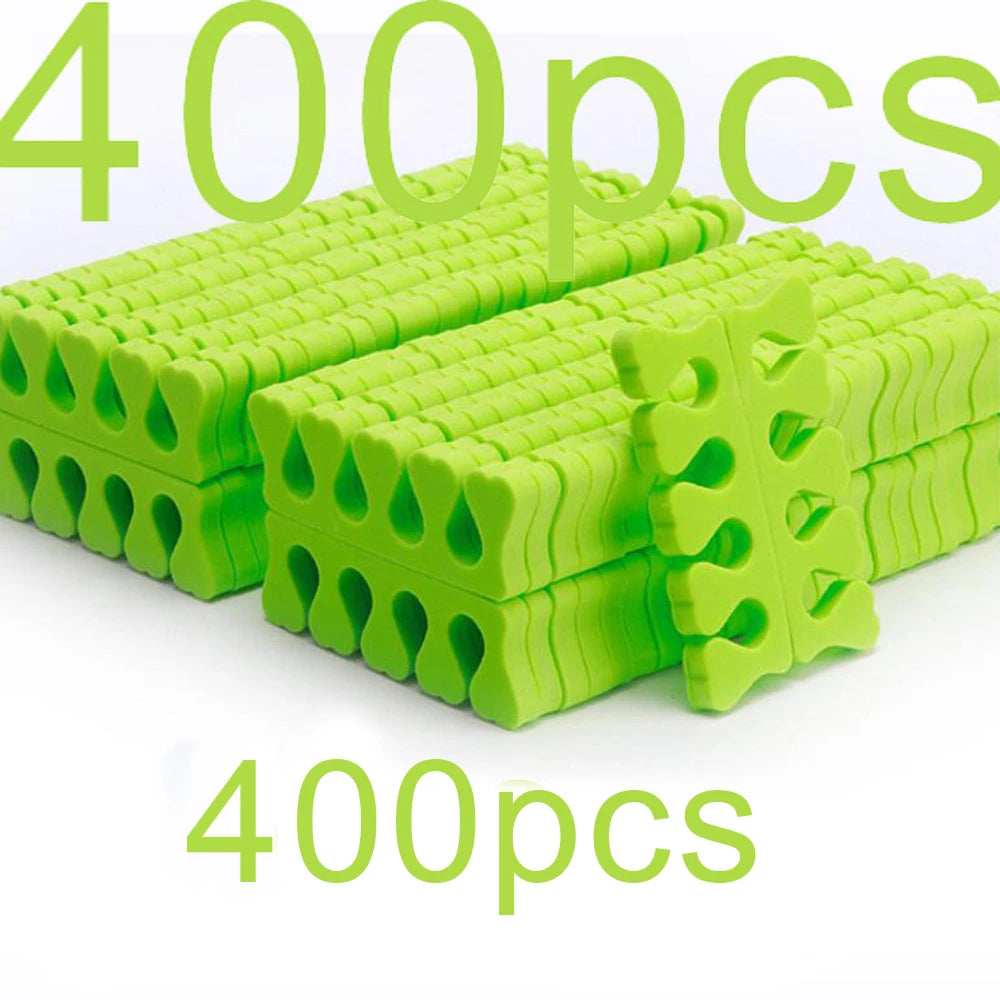 RUVIAA BEAUTY 50 Pairs Heart Design Toe Separators | Soft Flexible Foam for Manicure & Pedicure Nail Art