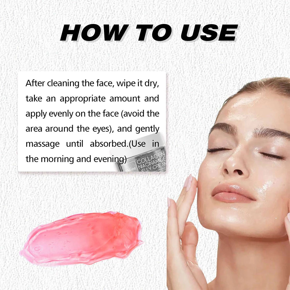 Collagen Jelly Cream Niacinamide And Hydrolyzed Collagen Strengthen The Skin Barrier Lasting Moisturizing The Skin Face Care