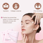RUVIAA BEAUTY 4pcs PDRN Pink Collagen Gel Masks – Niacinamide Brightening, Moisturizing & Firming Skin Care