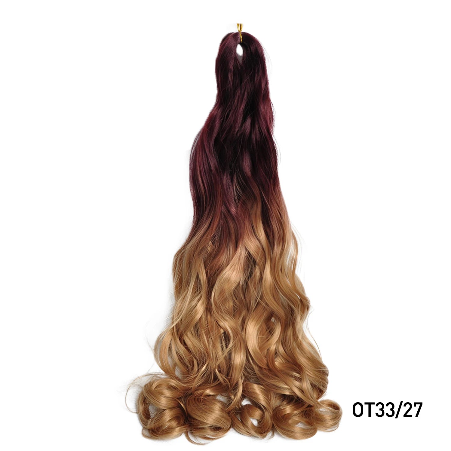 French Curls Braiding Hair Extensions Synthetic Hair Loose Wave Spiral Curl Braids High Temperature Ombre Pre Stretched Hair