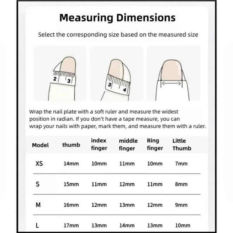 RUVIAA BEAUTY 10pcs Pink Duckbill Press-On Nails – Handmade White French with Rhinestones