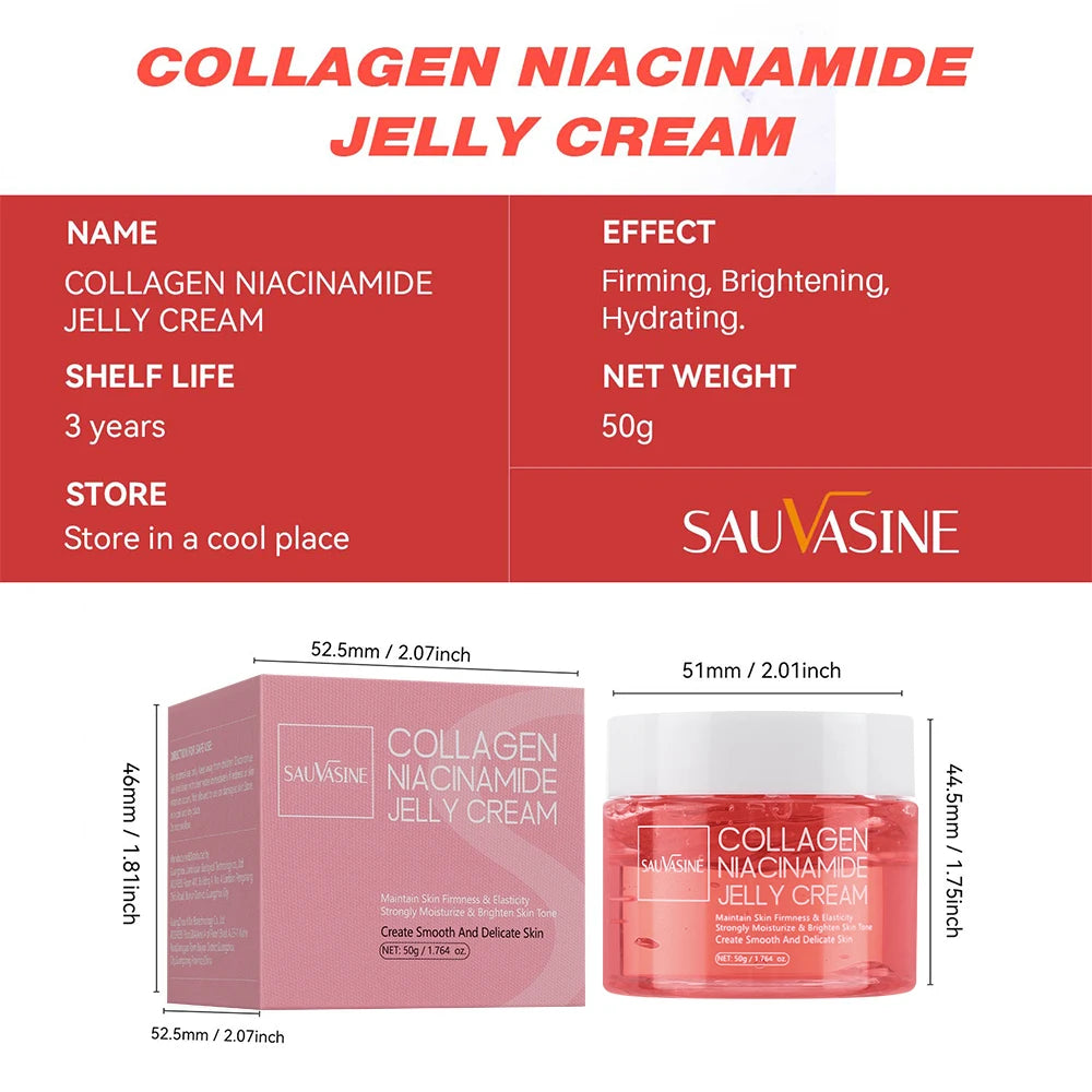 Collagen Jelly Cream Niacinamide And Hydrolyzed Collagen Strengthen The Skin Barrier Lasting Moisturizing The Skin Face Care