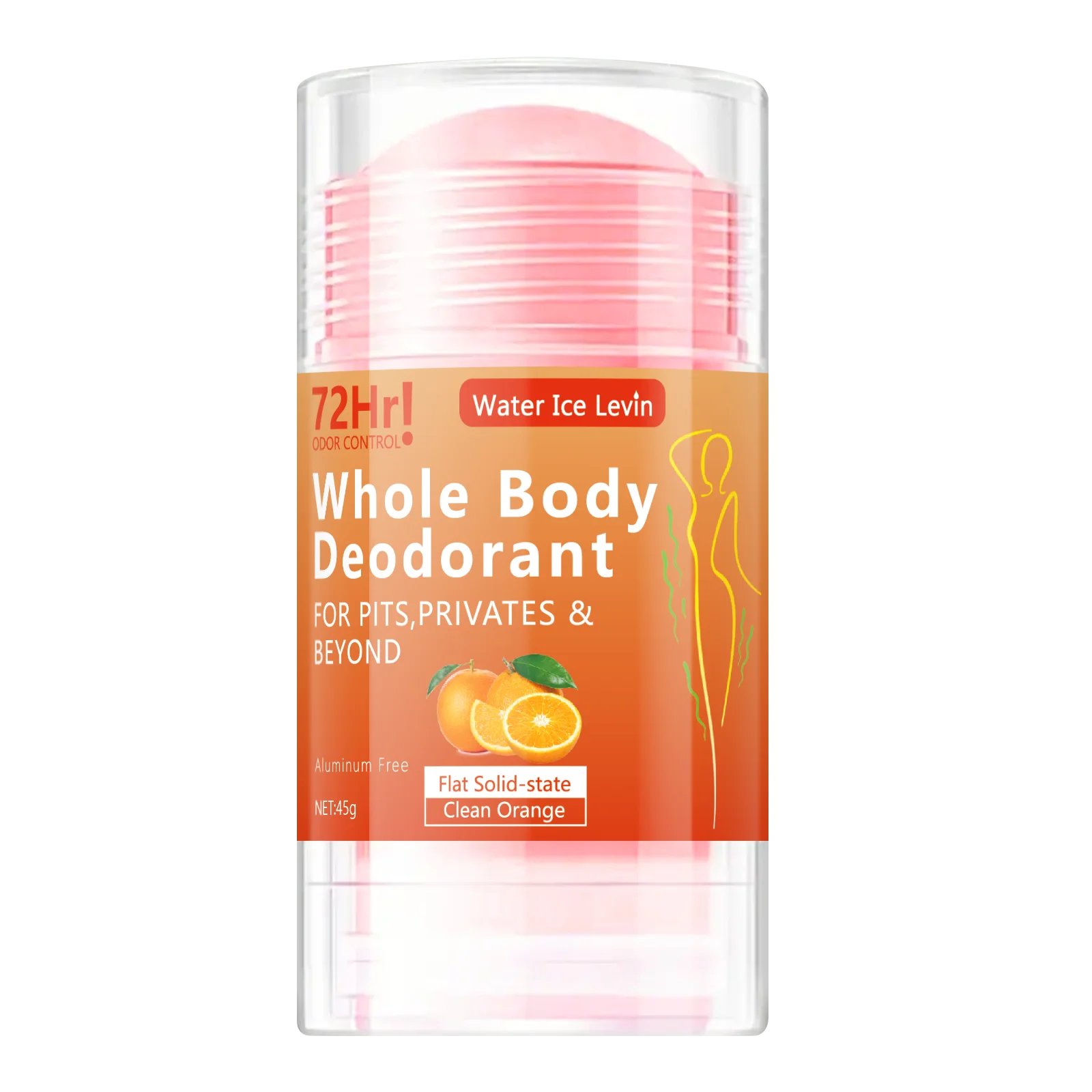 RUVIAA BEAUTY 45g Full Body Deodorant | Aluminum-Free Orange Extract