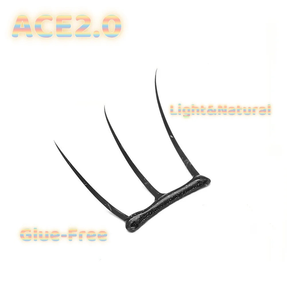 MAIOJIE Self Adhesive DIY Lashes No Glue Needed Reusable Bottom Lash  Cluster Eyelash Korean DIY Manga Lash Extension At Home