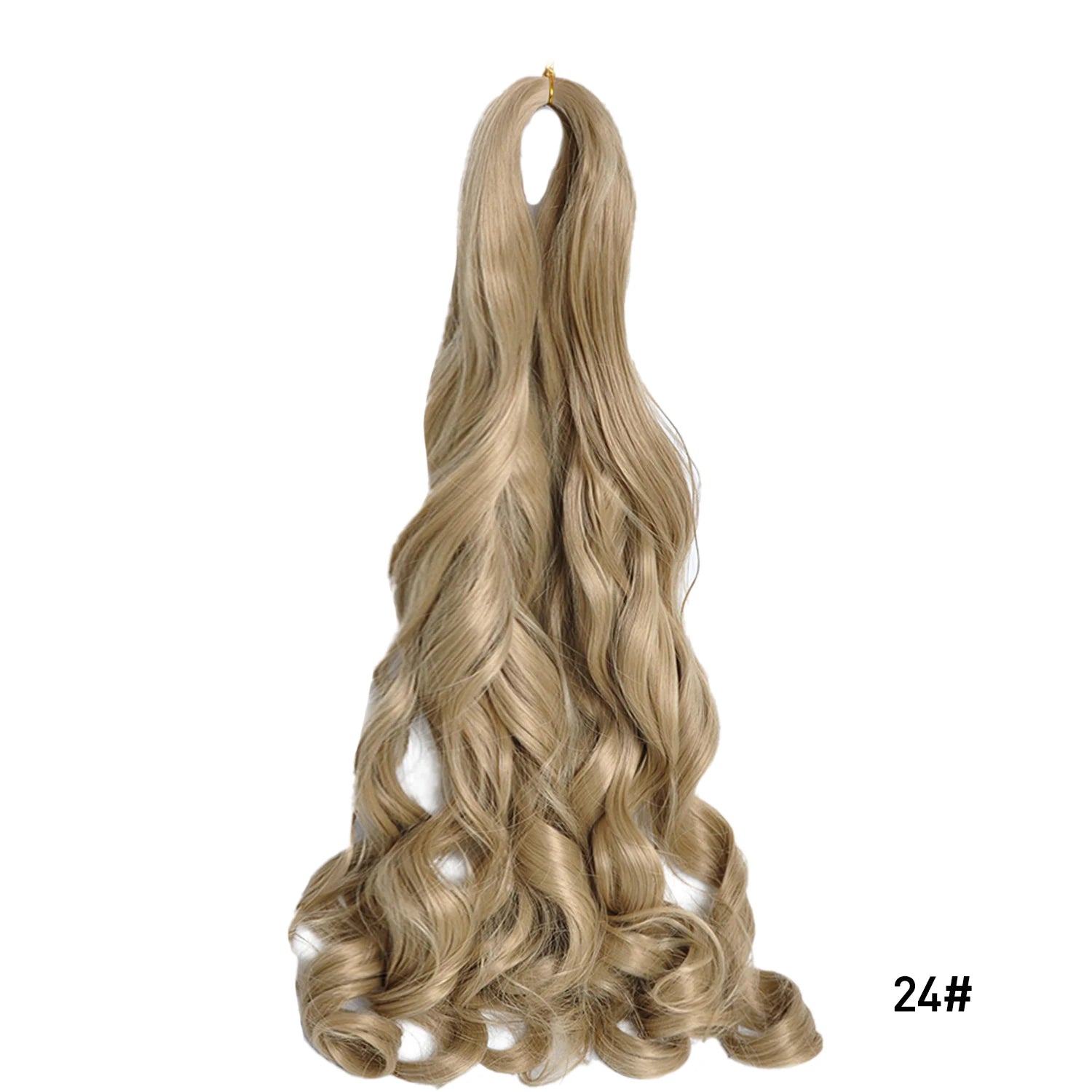 French Curls Braiding Hair Extensions Synthetic Hair Loose Wave Spiral Curl Braids High Temperature Ombre Pre Stretched Hair