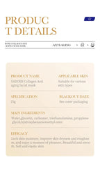 RUVIAA BEAUTY SADOER Collagen Face Mask – 5/10/20/30pcs Firming, Moisturizing & Brightening Facial Sheet Masks