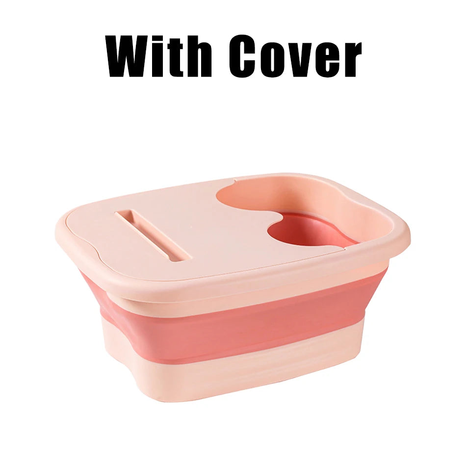 RUVIAA BEAUTY Foldable Foot Spa Massage Bucket | Portable Household Soaking Basin & Pedicure Sauna Bathtub
