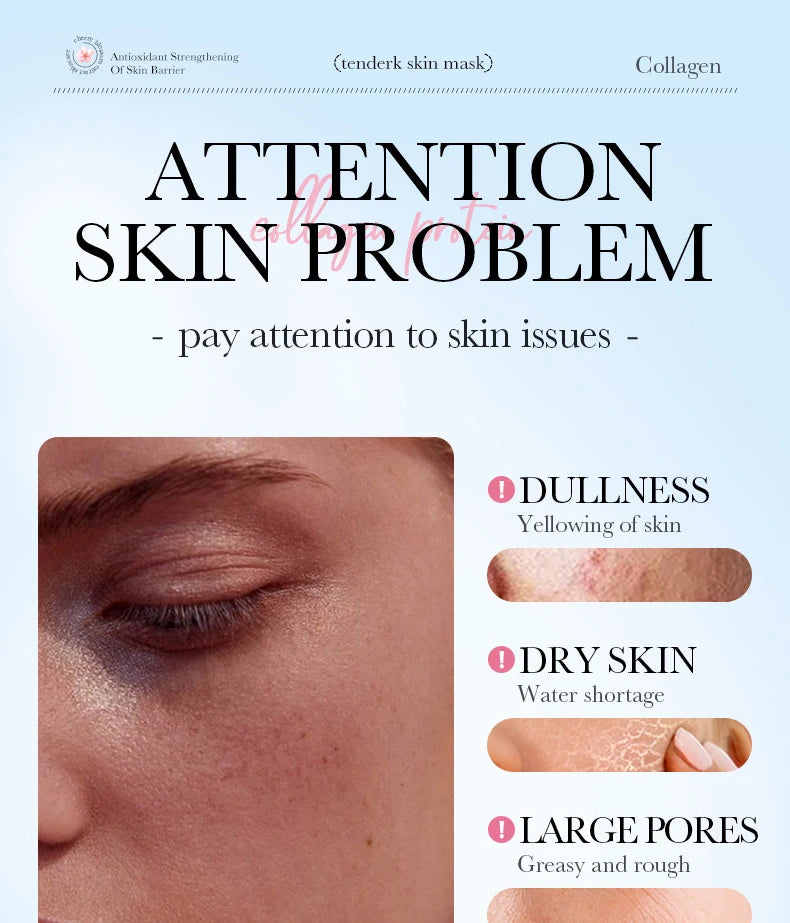 RUVIAA BEAUTY 5pcs Sakura Face Masks – Moisturizing, Brightening & Hydrating Collagen Sheet Mask