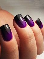 RUVIAA BEAUTY 24PCS Press-On Nails – Short Square Heart French Tips