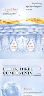 RUVIAA BEAUTY 10pcs Hyaluronic Acid Collagen Face Masks – Forehead, Eyes & Cheek Patches for Hydrating & Firming