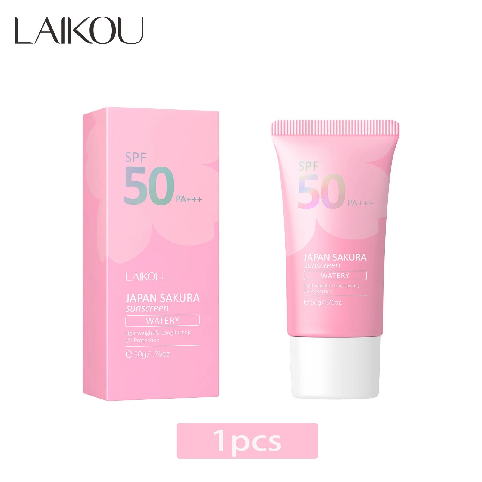 1/2pcs Sakura Sunscreen Cream Protector Facial Sun Block Spf50 Gel Isolation Lotion Cream Bleaching Creams Facial Moisturizer