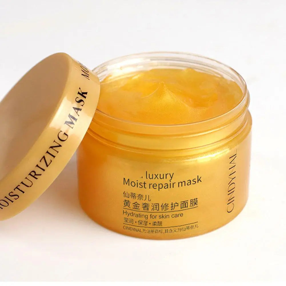 RUVIAA BEAUTY 120g 24K Gold Collagen Face Mask – Moisturizing, Firming & Nourishing Sleeping Cream