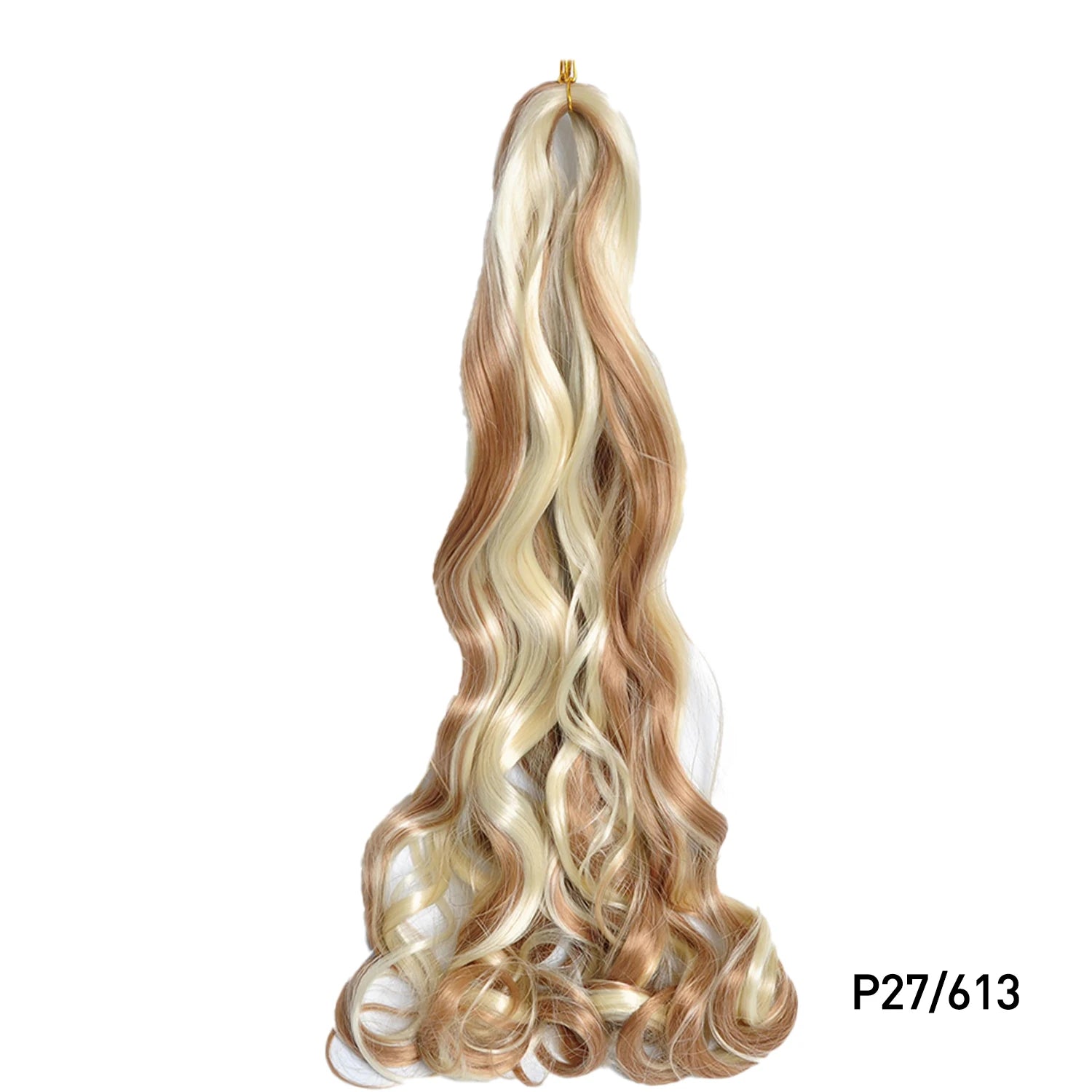 French Curls Braiding Hair Extensions Synthetic Hair Loose Wave Spiral Curl Braids High Temperature Ombre Pre Stretched Hair