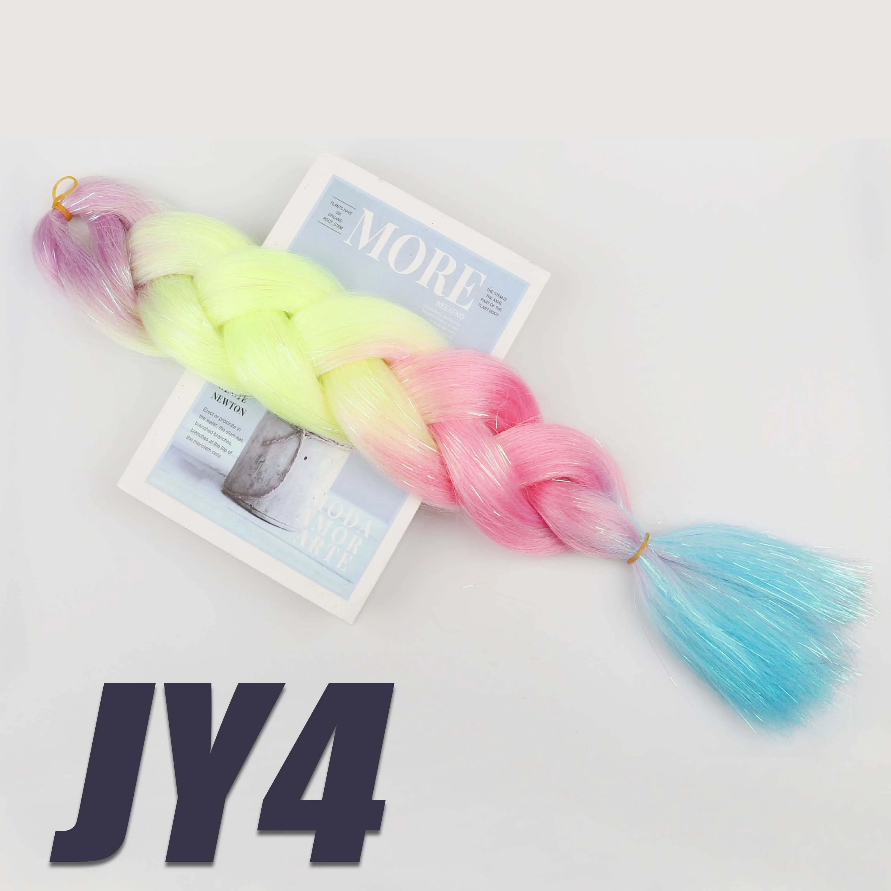 Purple Braiding Hair Pre Stretched Synthetic Kanekalon Crochet Hair Jumbo Braids Extensions Hair Accessories For Girls Braids