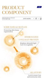 RUVIAA BEAUTY 10PCS Collagen Anti-Wrinkle Facial Mask – Anti-Aging, Firming & Brightening Skincare