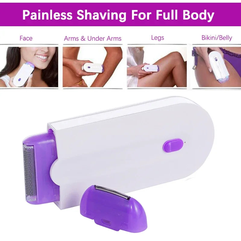 RUVIAA BEAUTY Painless Lady Shaver | Touch-Start Rechargeable Trimmer