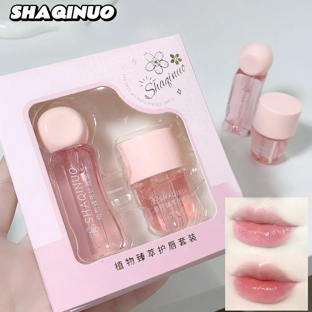 RUVIAA BEAUTY Strawberry & Jasmine Lip Mask & Oil Hydrating Set