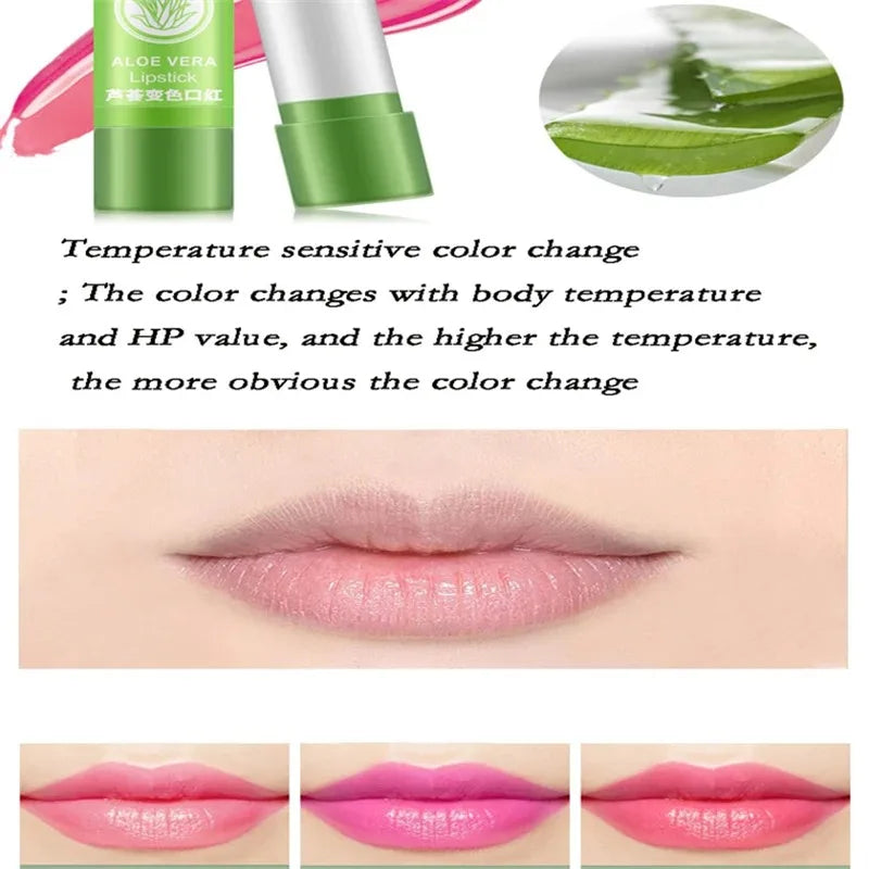 RUVIAA BEAUTY 1PC Aloe Color-Changing Lipstick Moisturizing Lip Care