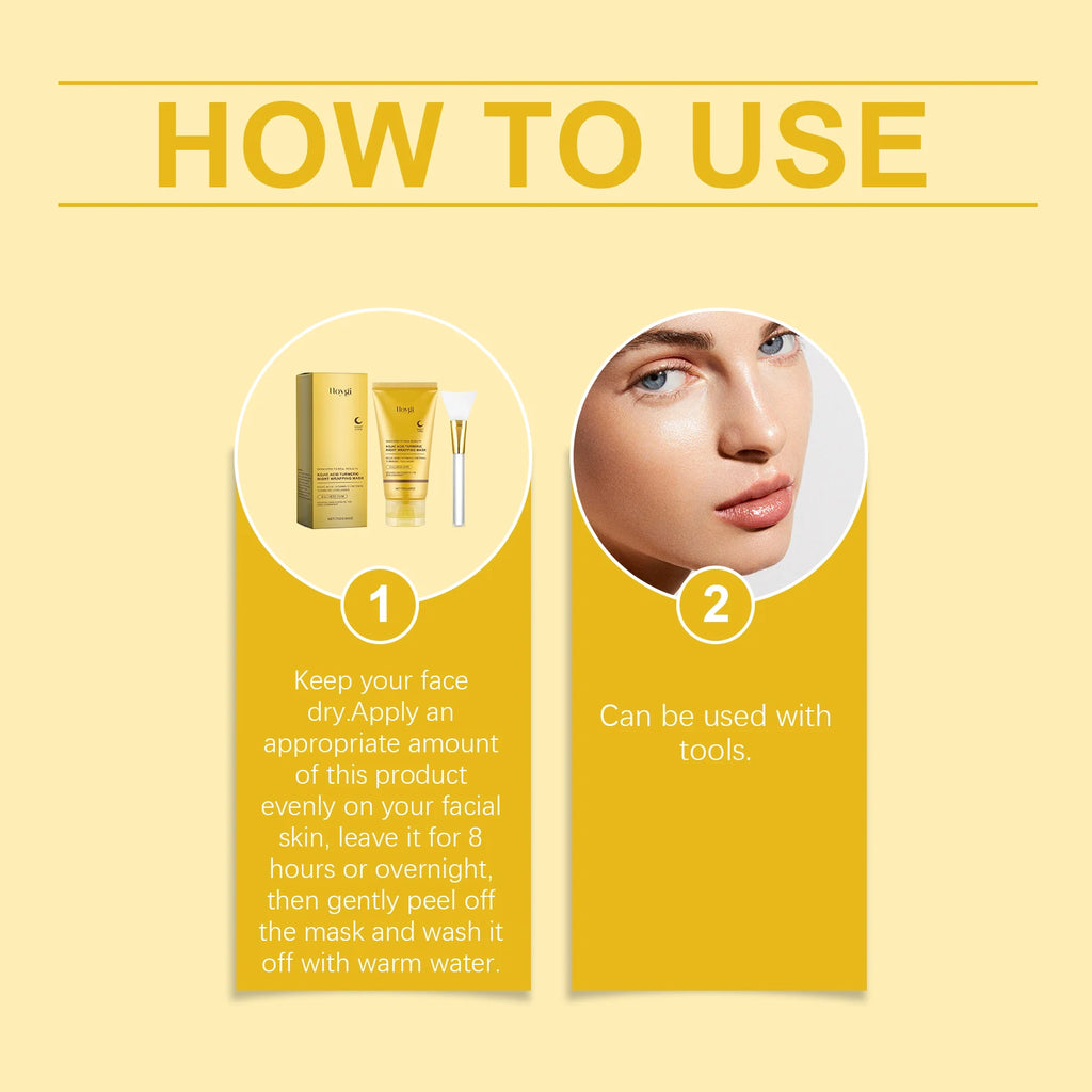 RUVIAA BEAUTY Collagen Peel-Off Face Mask – Deep Cleansing, Oil Control & Brightening with Turmeric