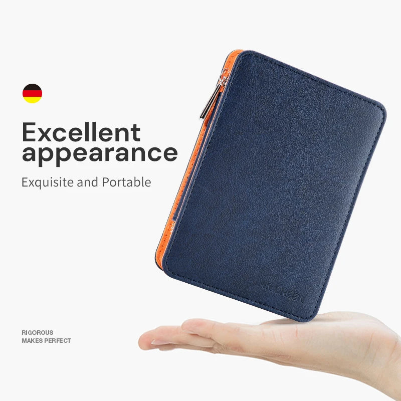 RUVIAA BEAUTY MR.GREEN 9-in-1 Professional Manicure Set | Premium Stainless Steel Kit with Leather Case