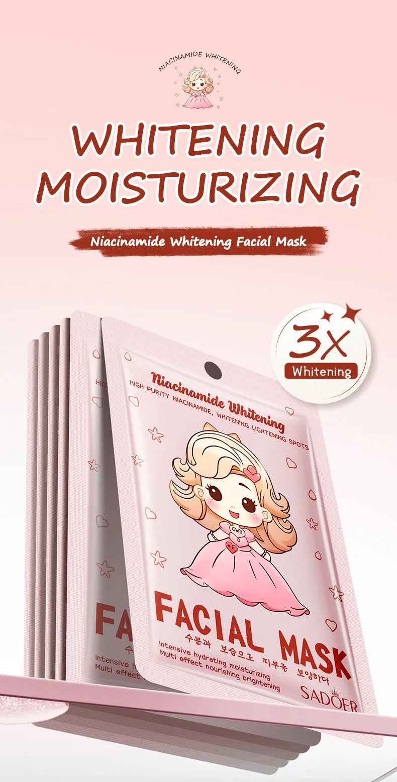 RUVIAA BEAUTY 10pcs Hyaluronic Acid Collagen Face Masks – Korean Skincare, Moisturizing & Hydrating