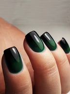 RUVIAA BEAUTY 24PCS Press-On Nails – Short Square Heart French Tips