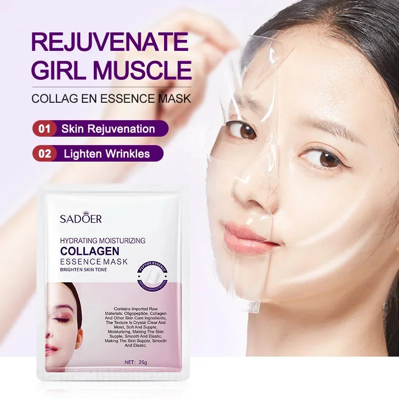 RUVIAA BEAUTY Collagen Anti-Wrinkle Facial Mask – Anti-Aging, Firming & Brightening Skincare