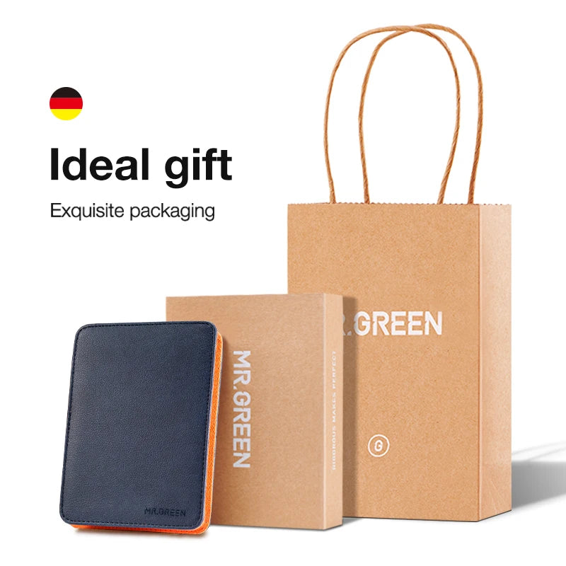 RUVIAA BEAUTY MR.GREEN 9-in-1 Professional Manicure Set | Premium Stainless Steel Kit with Leather Case