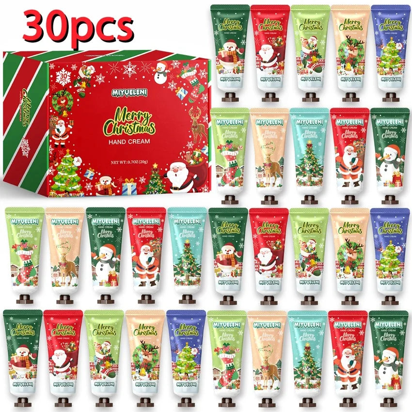 10/20/30PCS Christmas moisturizer hand cream gift set-creamy moisturizer for dry hands, perfect gift for women, Daily Hand Care