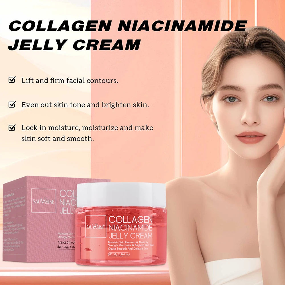 Collagen Jelly Cream Niacinamide And Hydrolyzed Collagen Strengthen The Skin Barrier Lasting Moisturizing The Skin Face Care