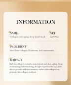 RUVIAA BEAUTY 30PCS Collagen Sleeping Facial Masks – Moisturizing, Brightening & Firming Skincare