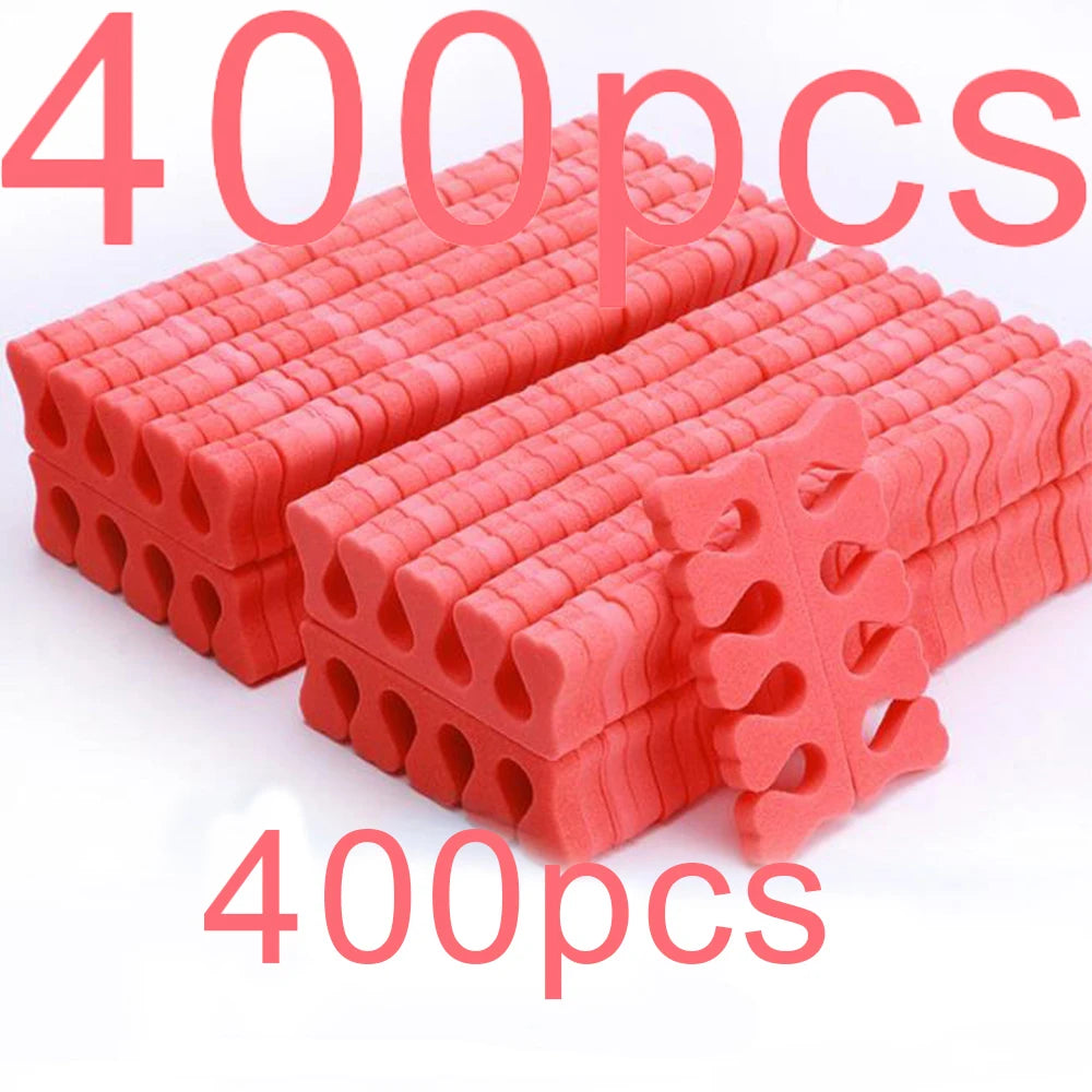 RUVIAA BEAUTY 50 Pairs Heart Design Toe Separators | Soft Flexible Foam for Manicure & Pedicure Nail Art
