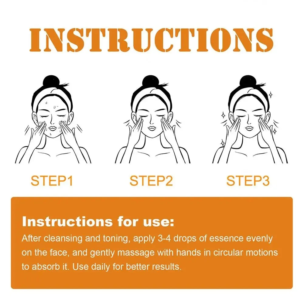 Vitamin C Wrinkle Remover Face Serum Lifting Firming Fade Fine Lines Anti-aging Essence Whitening Brighten Nourish Skin Care