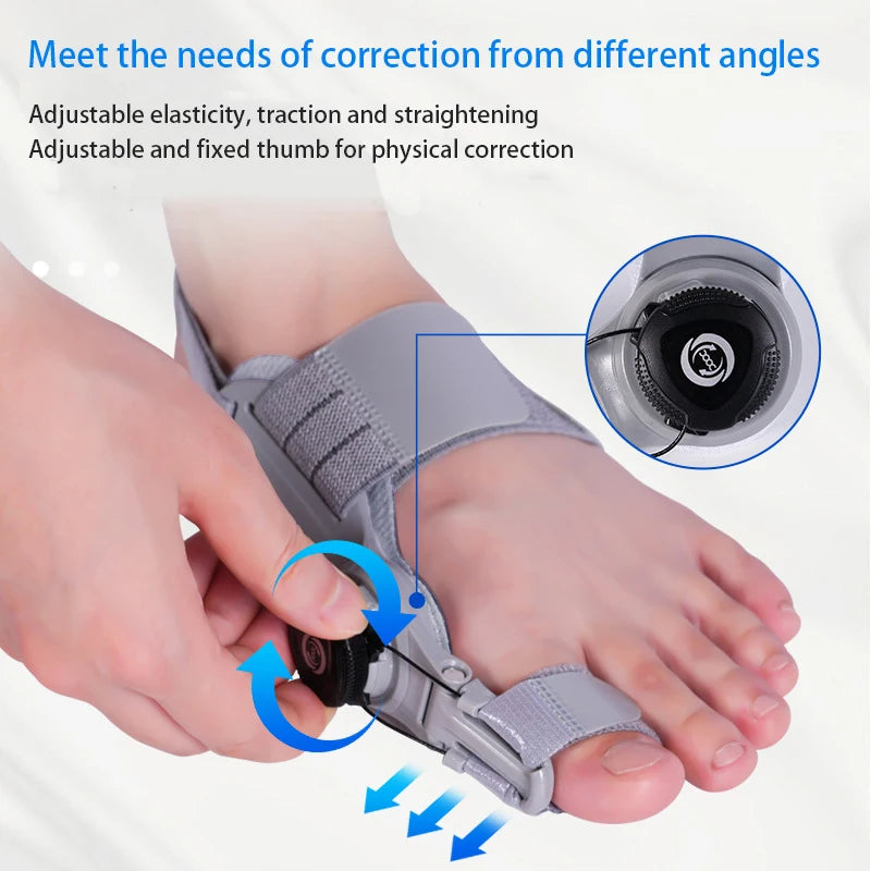 RUVIAA BEAUTY Adjustable Bunion Corrector | Rotatable Hallux Valgus Brace & Toe Straightener (Unisex)