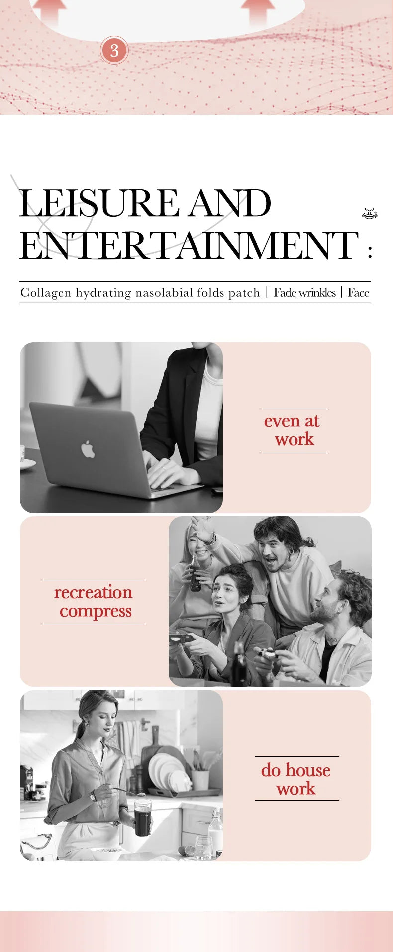 RUVIAA BEAUTY 10pcs Hyaluronic Acid Collagen Face Masks – Forehead, Eyes & Cheek Patches for Hydrating & Firming